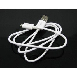 Micro USB data og lade kabel hvid
