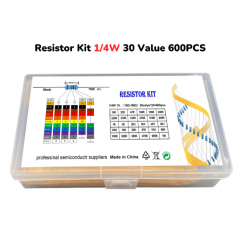 Modstand sortiment 0.25w  1% 600 stk 